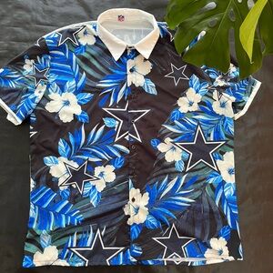 Dallas Cowboy Hawaiian Button Up